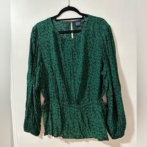 Gap Peplum Cutout Top